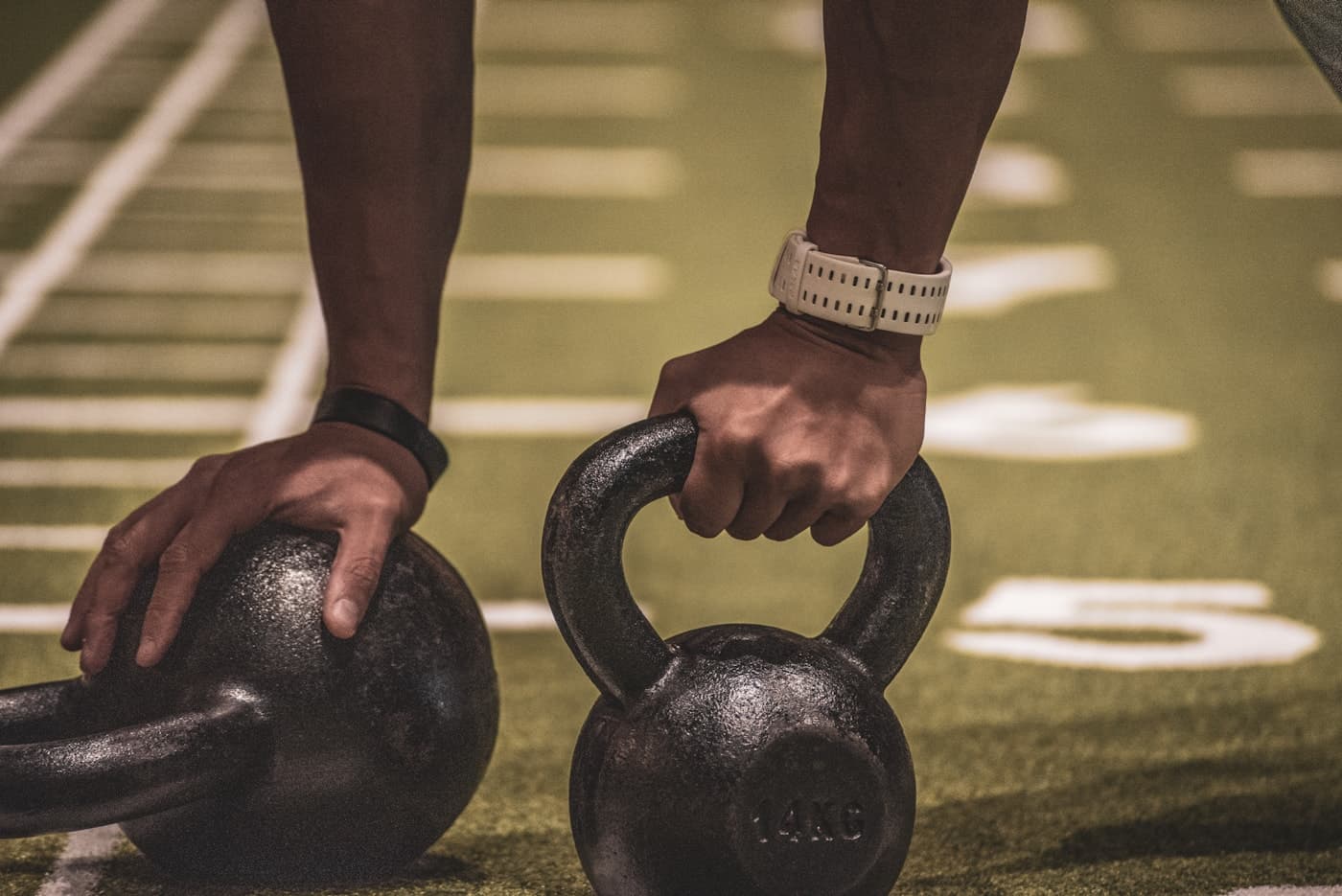 Kettlebell en zona de entrenamiento