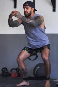 Athlete practicing a functional movement at Real Training